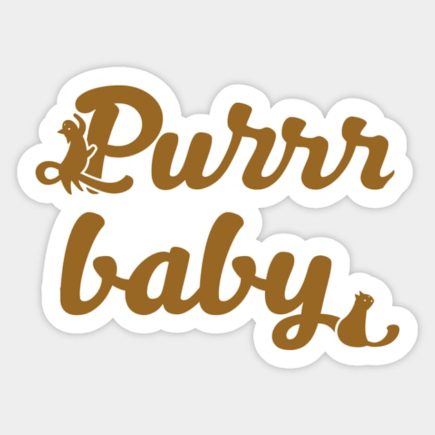 Purrrbaby Sticker by WordFandom